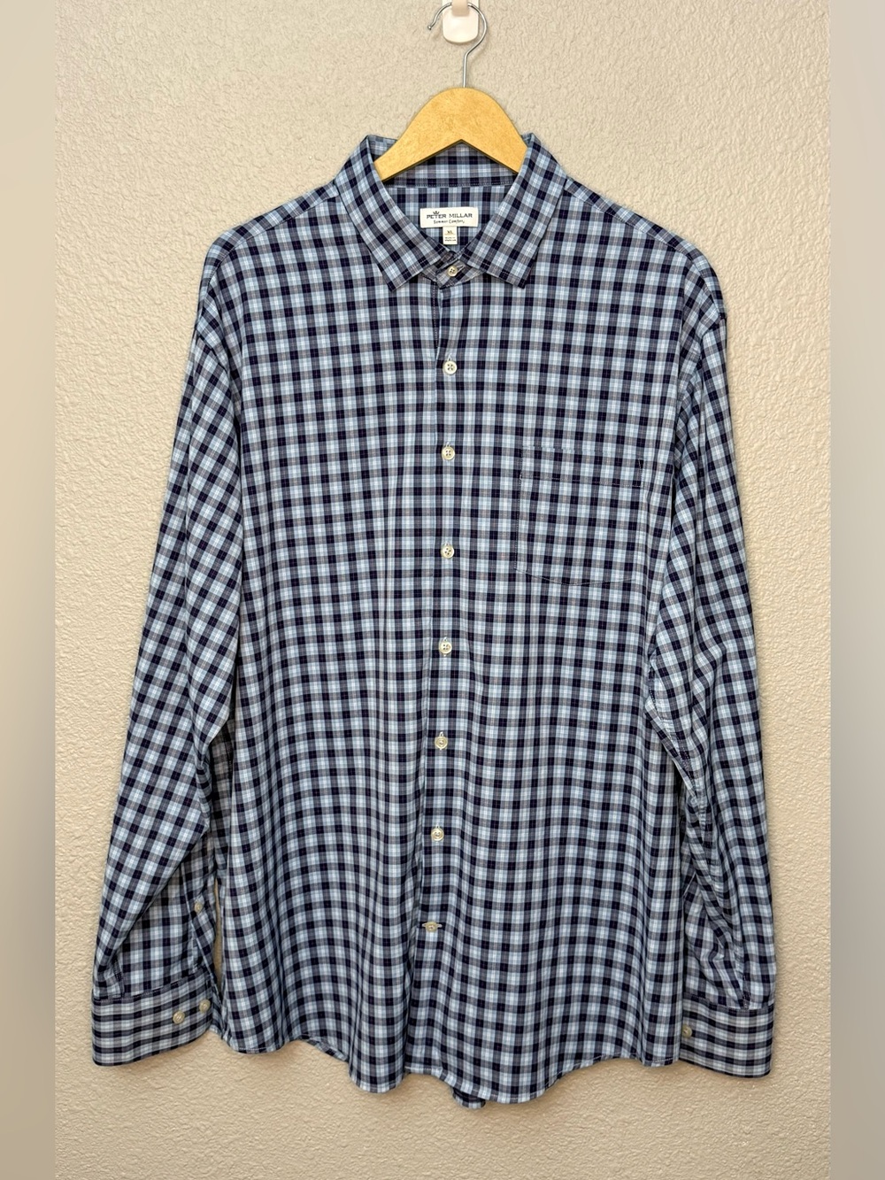 Peter Millar | Summer Perfect Stretch Gilbert Tartan Plaid Dress Shirt | Size XL